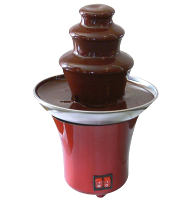 Mini chocolate fondue fountain