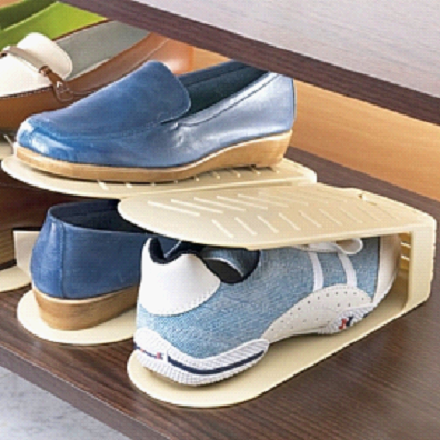 Plastic single design shoe display &rack