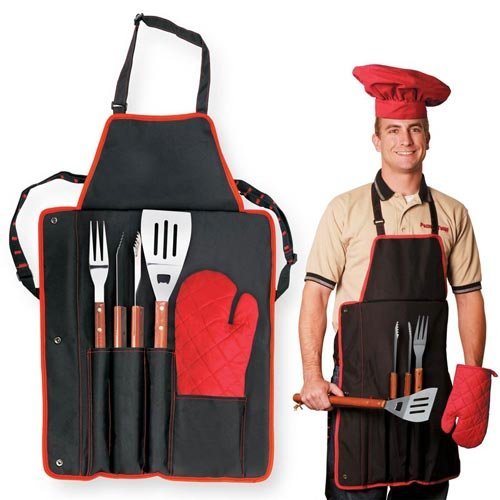 BBQ Apron & Tool Set