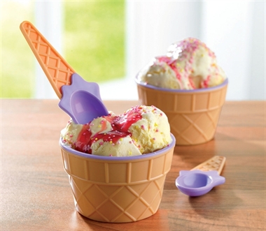 Set of 4 Ice Cream Bowls