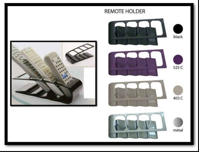 Remote control shelf