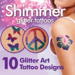 Shimmer glitter tattoos