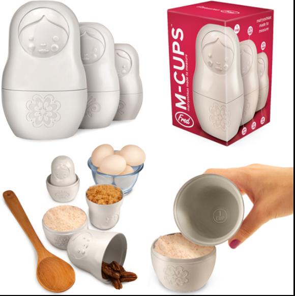 stacking doll measuring cup