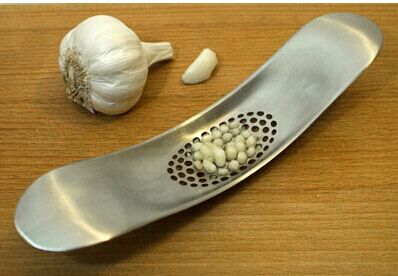 rocker stainless steel garlic crusher